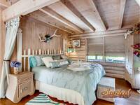 King bed perfect for a honeymoon in the Smokies